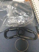 Clip-Set Carabiner Keychain Cable-Wire-Ring Hanging-Hook Climbing-Equipment D-Ring Lixada