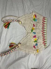 Cover Ups Swimsuit Kimono Bikini Weave Crop-Top Tassel Crochet Beach-Wear Summer Sexy