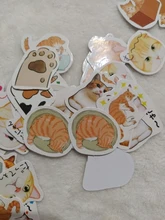 Lost a cat-mini pegatinas decorativas de papelería, conjunto de álbum diario de recortes, palo de etiqueta Kawaii, papelería