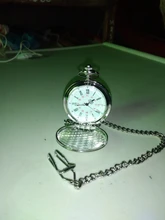 Reloj de bolsillo dorado con cadena para hombre y mujer, Steampunk, números romanos