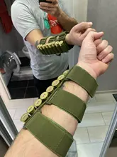 Estuche táctico militar para Rifle, 8 rondas, con culata, porta munición, calibre 12/20, funda para el brazo, caza, Mag