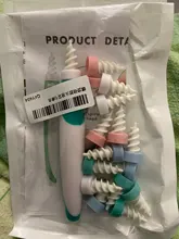 Gam-belle-Juego de cuchara limpiadora de oídos, espiral de silicona suave, 16 cuidados, extracción de cera de los oídos, herramienta indolora para la salud, hisopo de algodón, Herramientas de limpieza