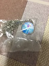 Disney Frozen 2-colgante de gemas para niña, collar de dibujos animados de princesa Aisha Anna, joyería de maquillaje de juguetes para niña