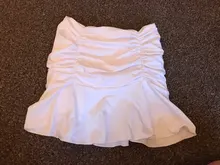 Rapcopter-faldas plisadas de cintura alta para mujer, minifaldas fruncidas Y2K de estilo Retro, color blanco, ropa de calle, para fiestas de los 90, 2020