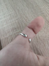 Anillo de plata con orejas de gato para mujer y niña, anillo ajustable con diseño abierto, joyería bonita, regalo, venta al por mayor
