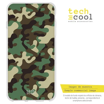 

FunnyTech®Stand case for LG K40S L Camouflage Silicone Green