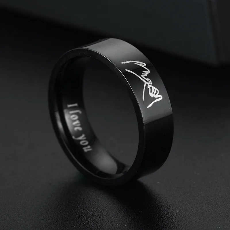 Stainless Steel Couple Rings Wedding Rings finger rings metal rings fashion rings fashion ring
