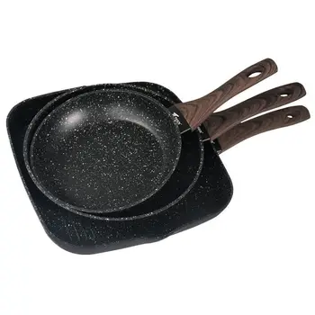 

Durable non-stick pans with stone coating set of 3 pans 20-24-28cm Suitable for all types of kitchens THULOS