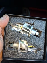 Eurs luchador Foco H4 bombillas Led coche/Faro motocicleta 72W 12V 24V 6000K Super Led H4 bombillas de faro delantero de coche lampada Led H4 8000LM