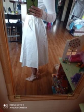 Surmiitro-falda de algodón 100% para mujer, falda de cintura alta, a la moda, con bolsillo coreano, corte en A, color blanco y negro, para verano, 2021