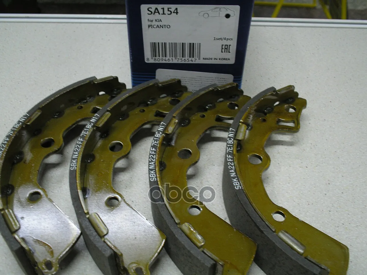 Колодки Торм.Бар.Kia Picanto 1.0/1.1 04- Sangsin Brake Sa154 Sangsin brake арт. SA154