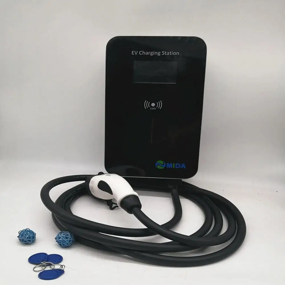 

Three Phase 32Amp 22KW EV Charger Station EV Wallbox with 5M Type 2 EV Charging Cable