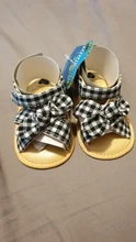 Sandalias de algodón a cuadros para niñas, zapatos bonitos de princesa para recién nacidos
