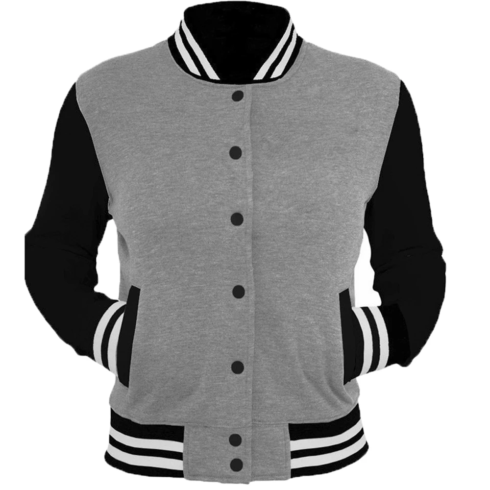 de colegio Americano algodón gris Unisex|Chaquetas| - AliExpress