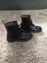 Pasal-Botines de piel auténtica para Mujer, Botas de trabajo, calzado cómodo para Otoño e Invierno