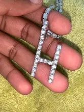Caraquet hielo A-Z carta cuello con colgante de inicial de plata de Color directo collar de gargantilla de cadena de moda femenina joyería DE LA DECLARACIÓN