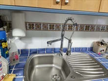 Kitchen Faucet Pull-Out Chrome-Spring Mixer Dual-Spout Single-Handle 360-Rotation Side-Sprayer