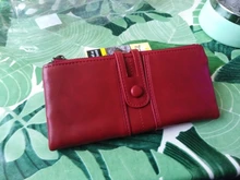 Billeteras RFID de cuero con cera de aceite de alta calidad para mujer, cartera larga Retro, monedero, tarjetero, 2020