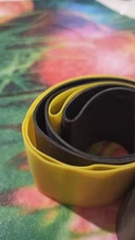5 colores RESISTENCIA DE LA Yoga de bandas de goma interior al aire libre de equipos de Fitness de 0,35mm-1,1mm de Pilates entrenamiento deportivo elástico de entrenamiento bandas
