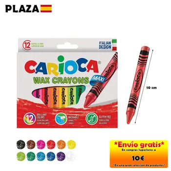 

Rio®Box with 12 waxes, wax pencils, school material, colored waxes to paint