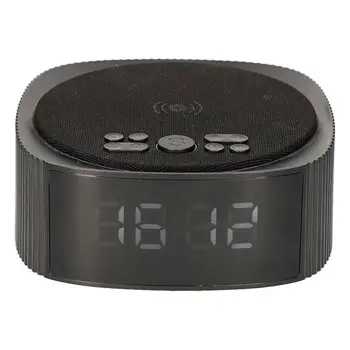 

Clock-Radio with Wireless Charger KSIX Alarm Clock 3 Bluetooth 10W Black