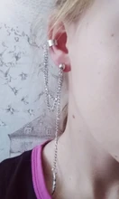 Uds.-Pendientes de Metal para mujer, joyería con personalidad, Clip para las orejas, Pendientes de borlas de hojas, regalo