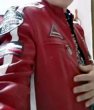 Hombres 2021 Otoño e Invierno Casual de negocios de chaqueta de cuero para la moto de los hombres de lana caliente camuflaje PU imitación de cuero chaquetas abrigo