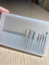 Caja de almacenamiento de plástico con 20 ranuras para broca de uñas, contenedor de cortadores para manicura, accesorios para uñas, herramienta artística