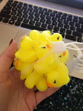 10 unids/lote lindo bebé niños juguete de goma patos de baño Baño habitación diversión con agua juego recién nacido niños niñas juguetes para los niños