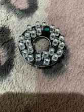 Placa LED IR de 90 grados para cámaras de vigilancia, accesorios de CCTV, luz infrarroja, 24 granos, visión nocturna, diámetro de 44mm