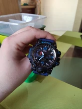 Reloj pulsera militar de hombre resistente al agua 50 m, reloj LED de cuarzo deportivo hombre, reloj deportivo para hombre 1545 S Shock