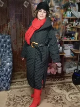 Fit Coat Spring Women Parkas Cotton-Padded Black Autumn Long Fashion EAM New Loose 19a-A319