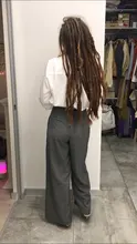 Pantalones lisos de pierna ancha para mujer, Pantalones largos de alta calidad, informales y sencillos, primavera y otoño, 2021