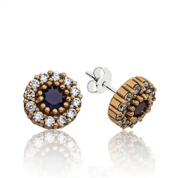 

Merve Silver Silver Authentic Round Studded Earrings