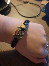 Pulsera de Anime de One Piece, brazalete de lapislázuli, cara sonriente, Trafalgar Law