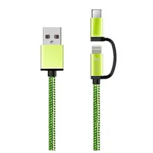 USB кабель для iPad/iPhone Ref. 101110 зеленый