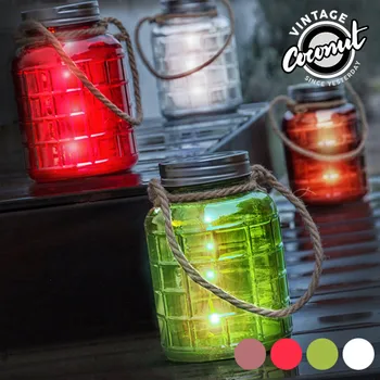 

Grange Vintage Coconut Decorative Glass Jar with LEDs