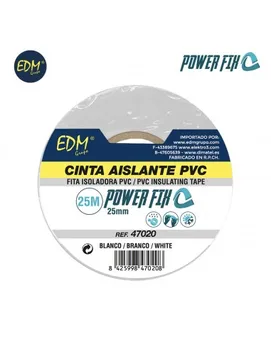 

Insulation tape 25 m x 25 mm white edm