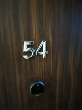 Cartel de número de puerta autoadhesivo 3D, 5cm/7cm, Número de Número, dígitos, para puerta de Hotel, oficina, dirección, calle, pegatinas, placas, carteles