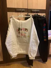 Sudadera con capucha universal para niños, ropa deportiva con estampado de dibujos animados, 2 piezas