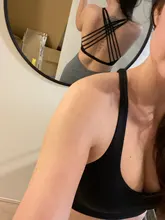 Sujetador deportivo para mujer, ropa interior de realce sin aros, con relleno, entrecruzado, tirantes, para correr, entrenamiento de gimnasia, Yoga, Tops cortos