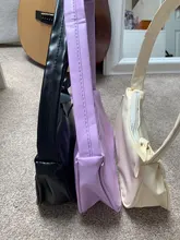 Bolso Baguette pequeño de piel sintética para mujer, pochette de diseño a la moda, suave, para hombro, Vintage, sencillo, tipo Clutch