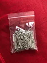 100-200 unids/bolsa 20 25 30 40 50 60 70 mm alfileres de cabeza de oro de cobre/rodio Headpins para resultados de la joyería de DIY suministros