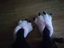 Funny Slippers Costume-Footwear Animal Millffy Bear Claw-Paw Toddlers Stuffed Grizzly