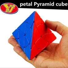 Yongjun 3x3 лепесток Головоломка "Пирамида Рубика" YongJun лепесток Пирамида лист волшебный куб 3x3x3 лепесток Пирамида скоростной куб 3x3 Пирамида волшебный куб