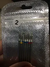 Rotery-fresas para taladro eléctrico, juego de 7pcs de brocas de diamante para limar y cortar cutículas y uñas en manicura y pedicura