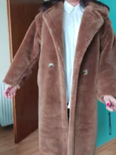 Jacket Coat Parkas Trench Real-Sheep-Fur PUDI Over-Size Women Wool New Girl Solid CT817