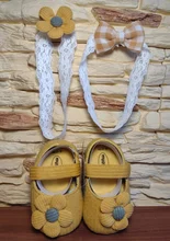 FOCUSNORM-zapatos de cuna para bebés recién nacidos, gancho con forma de flor de algodón, corcho suave, 6 colores + diadema