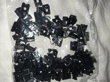 100Pcs Black 4.5mm Width Cable Tie Saddle Type Mount Base Wire Holder USB Charging Data