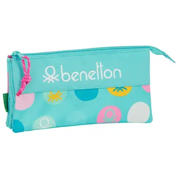 

Pencil pouch Benetton Turquoise threefold